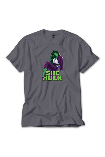 CrowsGate Μπλουζάκι She Hulk Digital Color Grey, Μέγεθος M