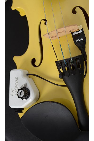 PONGEE Joy Model Ceramic Piezo Microphone for Acoustic Violin Passive Magnetic Pickup, Natural Tone, 6.35mm