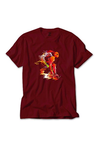 Megstill Κόκκινο μπλουζάκι μπάσκετ με σχέδιο μεταξύ των ποδιών, πολύχρωμο, κό...