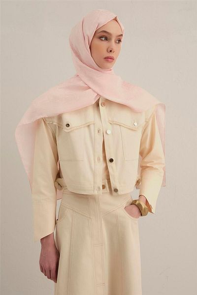 Armine Lyocell Naia Square Monogram Shawl 6 39