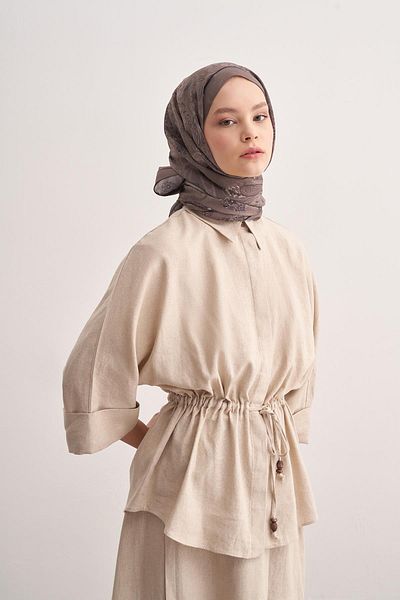 carell Floral Mink Vela Flush Shawl