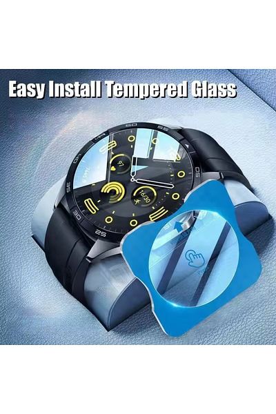 Alstrap Huawei Watch Gt 5/Gt 4/Gt 3 Pro 46mm Compatible Easy to Install Tempered Glass