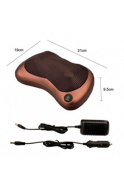MACVI Perna de Masaj Electrica Macvi® Gat si Spate, Incalzire, 12V si 220V, 2 Capete Masaj si 4 Bile
