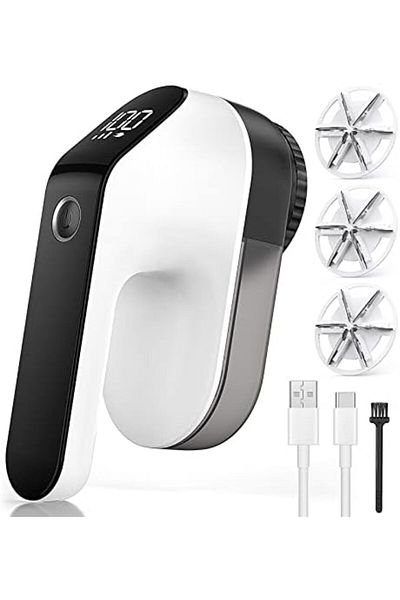 Coovee Anti-Pilling Shaver, Electric Device Digital LED Display, USB Rechargeable Portable Anti-Lint Clothi