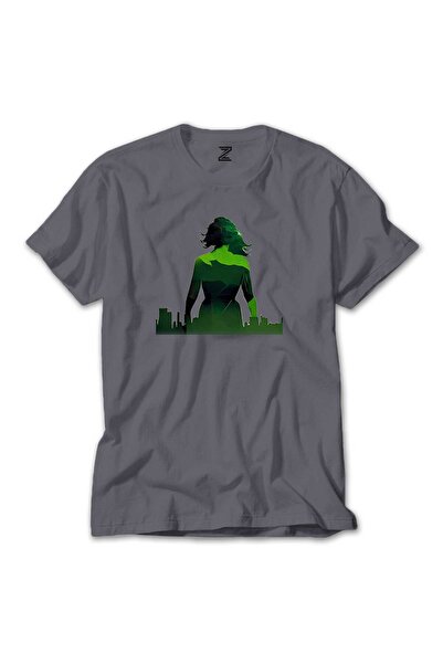 CrowsGate Μπλουζάκι She Hulk City Color σε γκρι χρώμα, μέγεθος 2XL