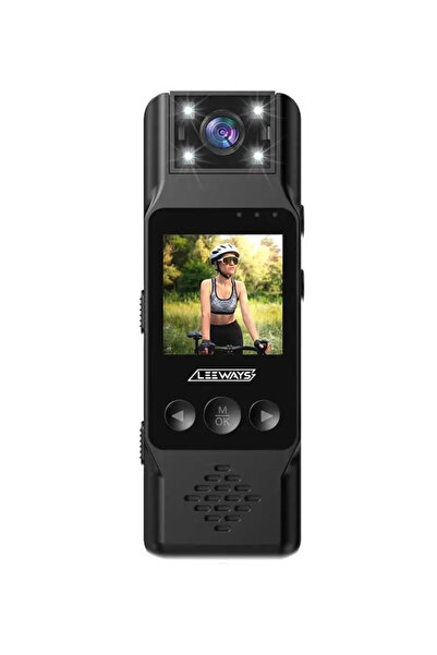 leeways 4K 1080p HD Mini Vücut-Yaka Kamerası Aksiyon Kamerası