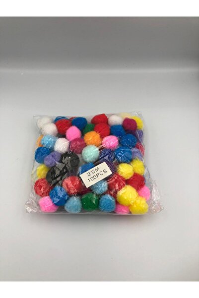 DUCK HOBY 100 قطعة بوم بوم ملون 2 سم