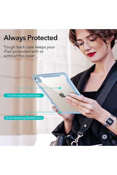 ESR Husă pentru iPad Air 4 / Air 5 / Air 11 / Air 11, tip carte, Rebound Hybrid ESR - Albastră