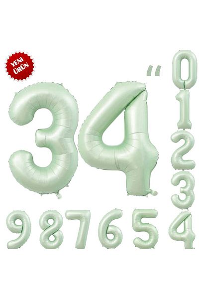 Onay Store Retro Green Helium Balloon 76 cm - My Birthday Portable Date