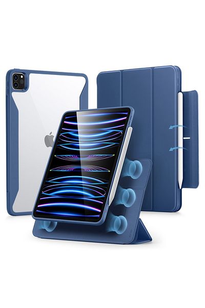 ESR Husă pentru iPad Pro 11", tip carte, Rebound Hybrid ESR - Albastră