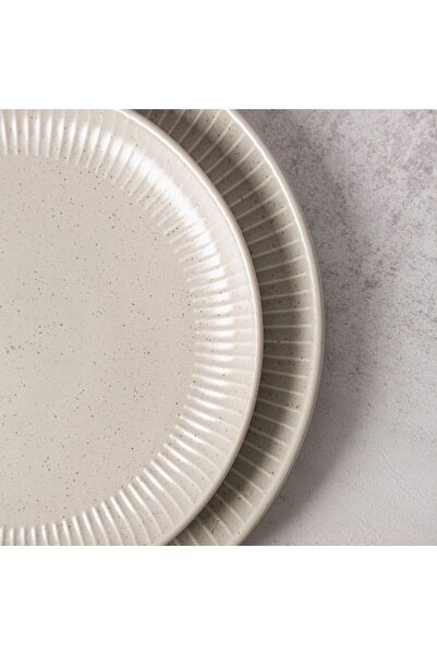 Danube Home Youthful Bite 16-Piece Stoneware Dinner Set -Serves 4 Grey