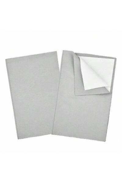 choice2 قطعة قماش رمادية متعددة الطبقات لتلميع وتنظيف المجوهرات، مقاس كبير 9....