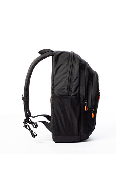 By Hakan My Polo 2135 School Bag Backpack Water Resistant Black-Orange