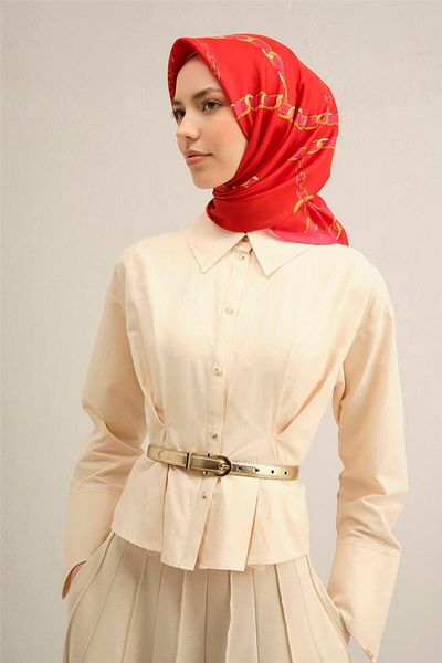 Armine Φουλάρι με σχέδιο από καθαρό μεταξωτό Twill 9346- 50