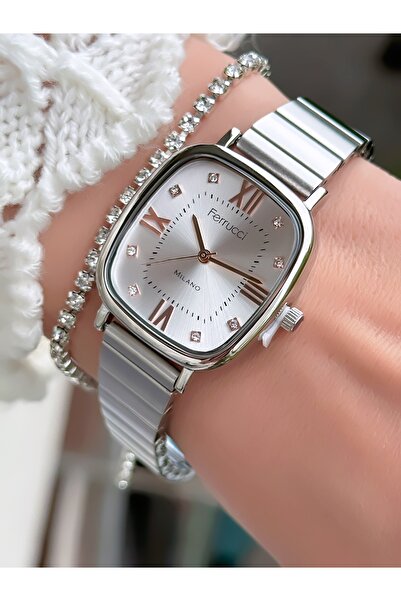 Ferrucci MİLANO ÇELİK KORDON KADIN KOL SAATİ+BİLEKLİK