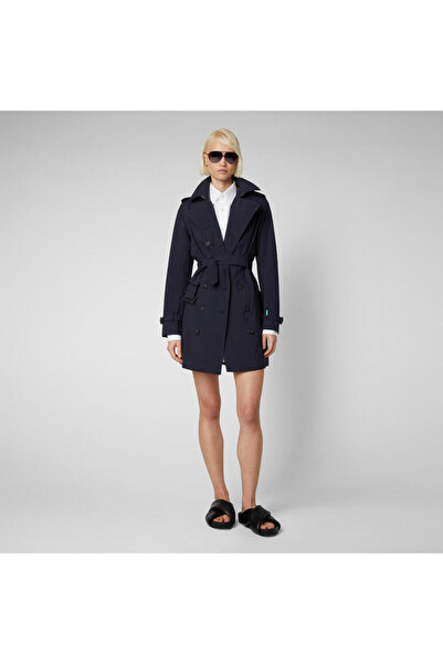 SAVE THE DUCK Kadın Trençkot Koyu Lacivert - Audrey