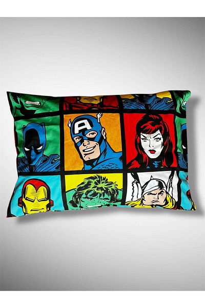 Taç Marvel Printed 100% Cotton Fabric 2 Pieces Pillow Case 50X70 cm
