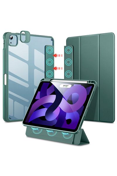 ESR Husă pentru iPad Pro 11" 2021 / Air 4 / 5, tip carte, Rebound Hybrid ESR - Verde