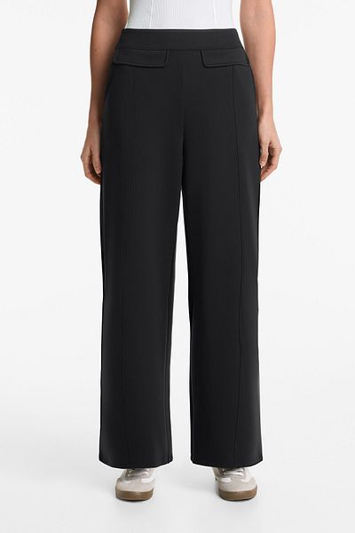 Oysho Neoprene-effect Bootcut Trousers