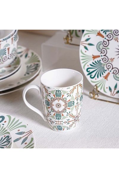 Danube Home Youthful Bite 16-Piece New Bone China Dinner Set -Serves 4