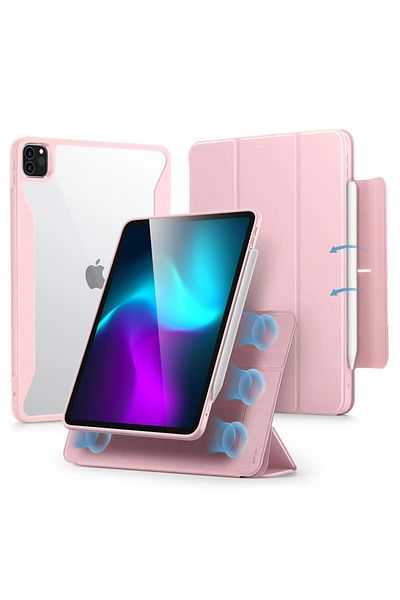 ESR Husă pentru iPad Pro 11, tip carte, Rebound Hybrid ESR - Roz