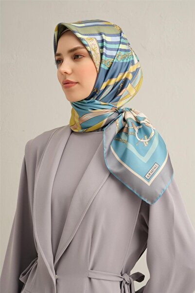 Armine Desenli Saf Ipek Sura Eşarp 9315- 84
