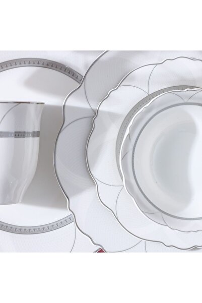 Danube Home Youthful Bite Ellipse 16-Piece New Bone China Dinner Set Serves-4