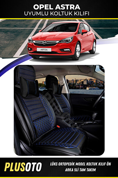 PlusOto مجموعة أغطية مقاعد السيارة المتوافقة مع Opel Astra Plus Lux Series با...