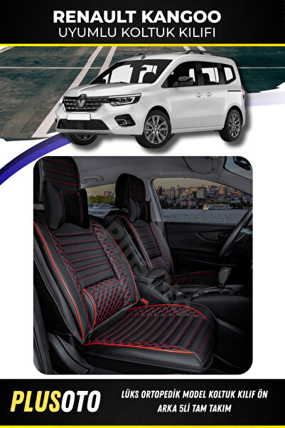 PlusOto مجموعة غطاء مقعد السيارة المتوافقة مع Renault Kangoo Plus Lux Series ...