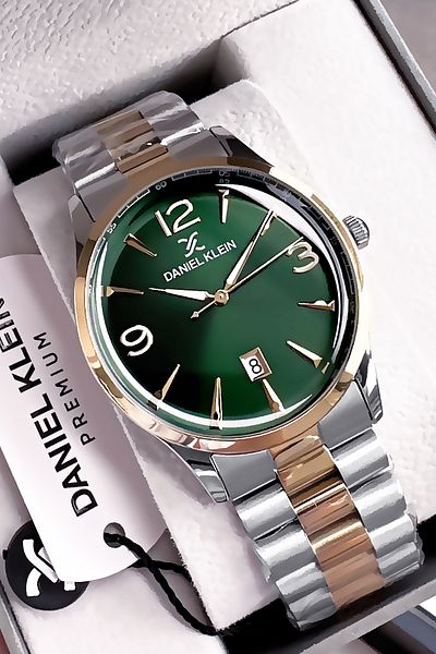 Daniel Klein Premium Father's Day Men's Wristwatch Waterproof Two Colors Steel Band Gift Bracelet Dker2058C2