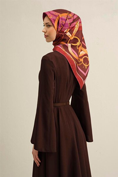 Armine Κλασικό Με σχέδιο Καθαρό Κασκόλ Μετάξι Σούρα 9315D 31