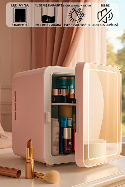 Mioji Mio 212 4L LED Işıklı Kozmetik Makyaj Sıcak ve Soğuk Ayarlı Taşınabilir...