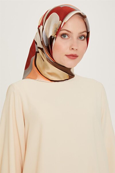 Armine بنقشة زهور سورا ساف حرير وشاح 9200D 50 03