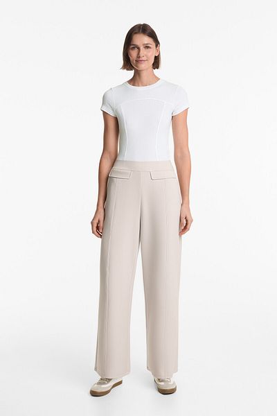 Oysho Neoprene-effect Bootcut Trousers