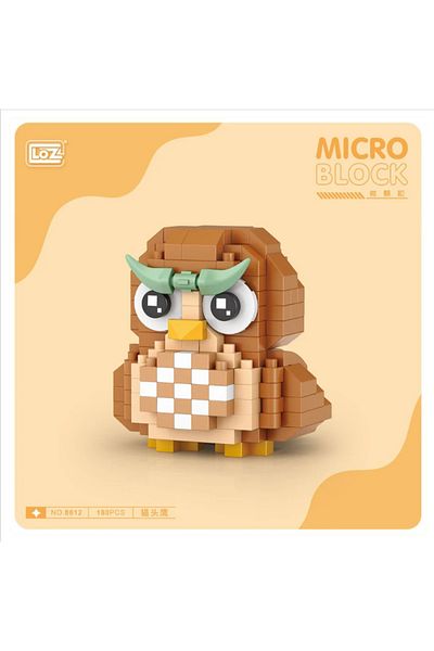 Loz 180 Pieces Micro Blocks Owl Age 10+