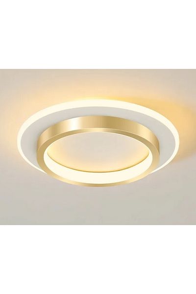luminastar Lustra Led Rotunda, 30w, Aurie, Lumina Calda/rece/neutra