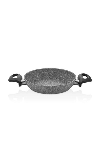 FALEZ Granite Pan 24 cm Pan with Glass Lid