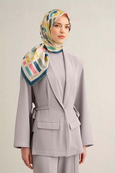 Armine Eșarfă Sura din mătase pură cu model 9341- 81