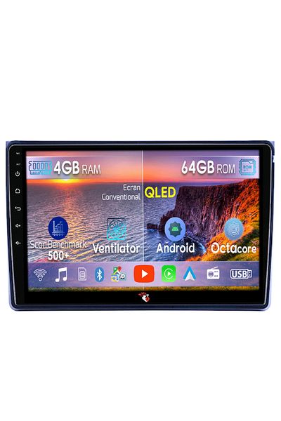 navi-it Navigatie dedicata Audi A4 B6 B7, SEAT EXEO 2001-2008, 4GB RAM 64GB ROM, Octacore, Display QLED 9"