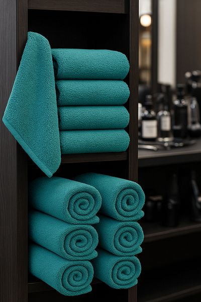 Karase |   12 Pieces |   50X90 cm Microfiber Hairdresser, Sports and Fitness Towel |   Multi-Purpose & Stain Resistant