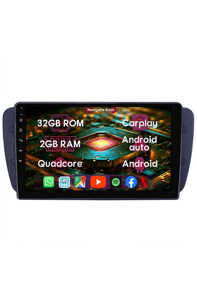 navi-it Dedicated navigation Seat Ibiza 2009-2013, 2GB RAM 32GB ROM, Quad Core, Display Full HD IPS 9"