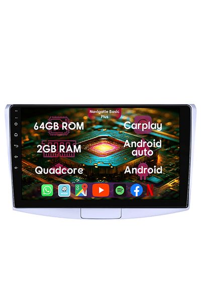 navi-it Navigation Passat B6/B7 2006+, 2GB RAM 64GB ROM, Quad Core, Display 10" IPS Full HD, Android 14