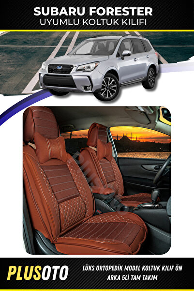 PlusOto مجموعة غطاء مقعد السيارة المتوافقة مع سلسلة Subaru Forester Plus Lux ...