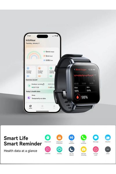Joyroom JR-FT3 S: IP68 Waterproof Smartwatch with Call & Fitness Features