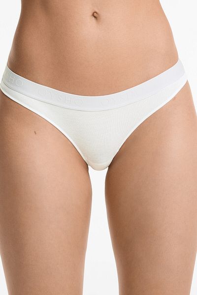 Oysho 3 Pieces Comfort Logo Cotton Classic Panties