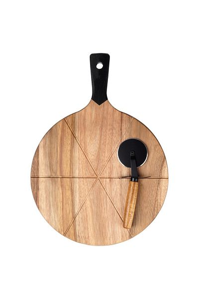 Vilde Pizza serving platter set with compartments and knife included