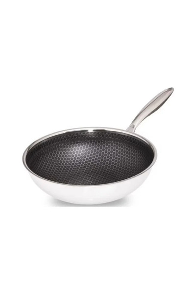 OEM Professional WOK pan with glass lid, diameter 32 cm, non-stick coating