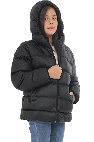 Montland Спортивний дитячий чорний з підкладкою з флісу, з капюшоном, водонеп...