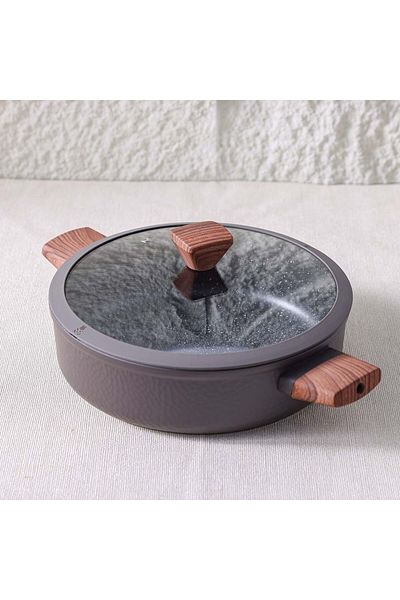 Danube Home Chef's Delight Bistro Shallow Pot with Lid 28x8cm