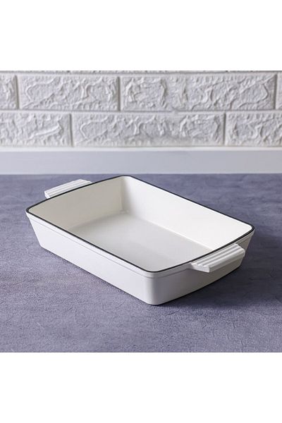 Danube Home Chef's Delight Cast Iron Rectangle Shape Roaster 33x23CM